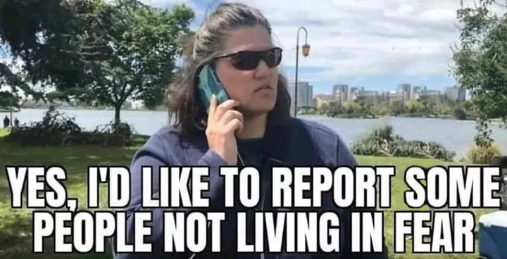 Report someone not living in fear